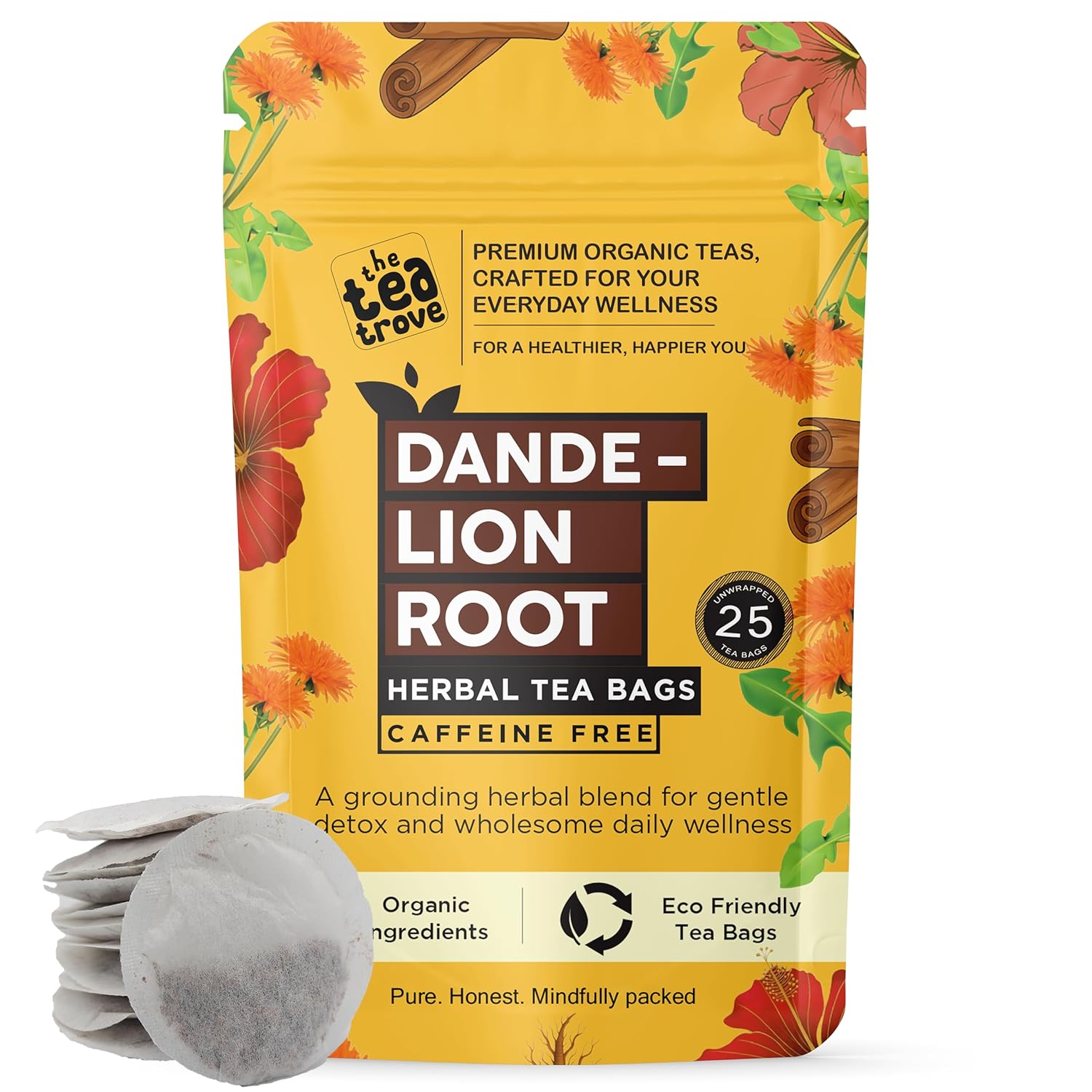 the tea trove Organic Dandelion Tea Bags