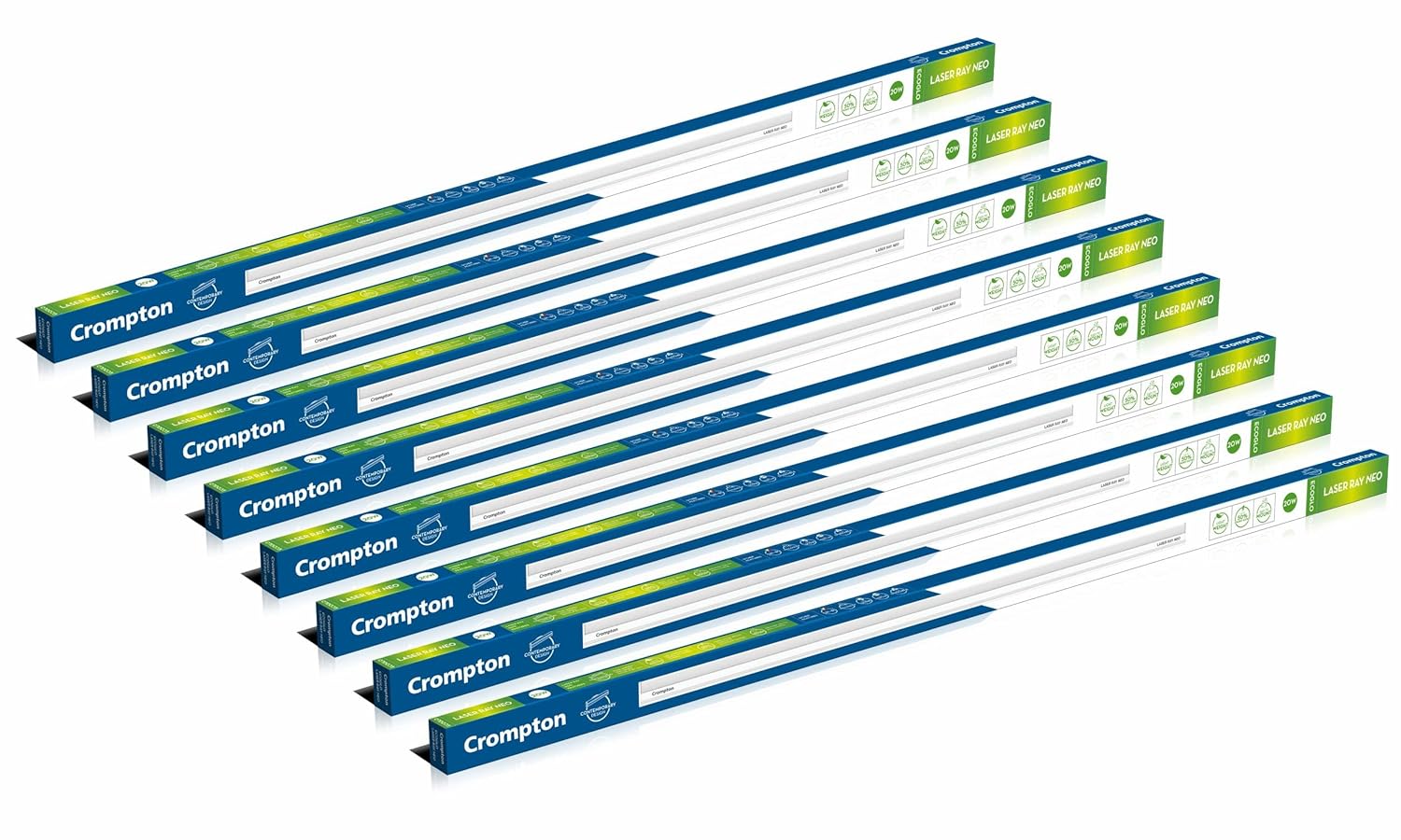 Crompton 24W LED Batten Pack Of 8